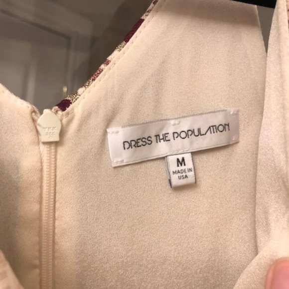 Dress The Population Brocade Cocktail Dress - Picture 5 of 6